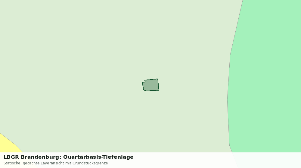 Statische Kartenansicht: LBGR Brandenburg: Quartärbasis-Tiefenlage