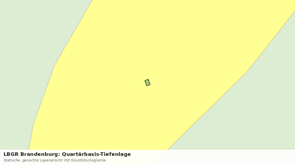 Statische Kartenansicht: LBGR Brandenburg: Quartärbasis-Tiefenlage