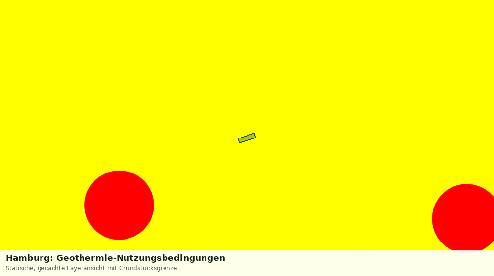 Statische Kartenansicht: Hamburg: Geothermie-Nutzungsbedingungen