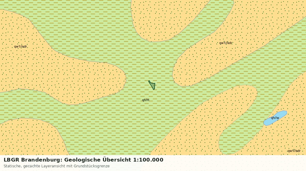 Statische Kartenansicht: LBGR Brandenburg: Geologische Übersicht 1:100.000