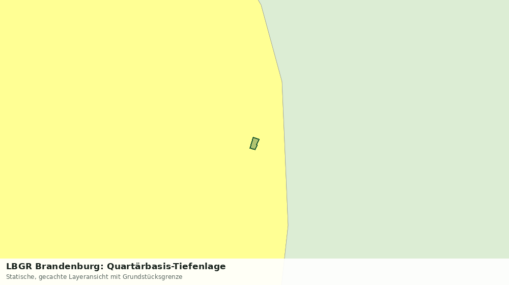 Statische Kartenansicht: LBGR Brandenburg: Quartärbasis-Tiefenlage