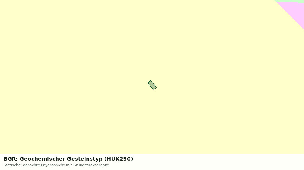 Statische Kartenansicht: BGR: Geochemischer Gesteinstyp (HÜK250)