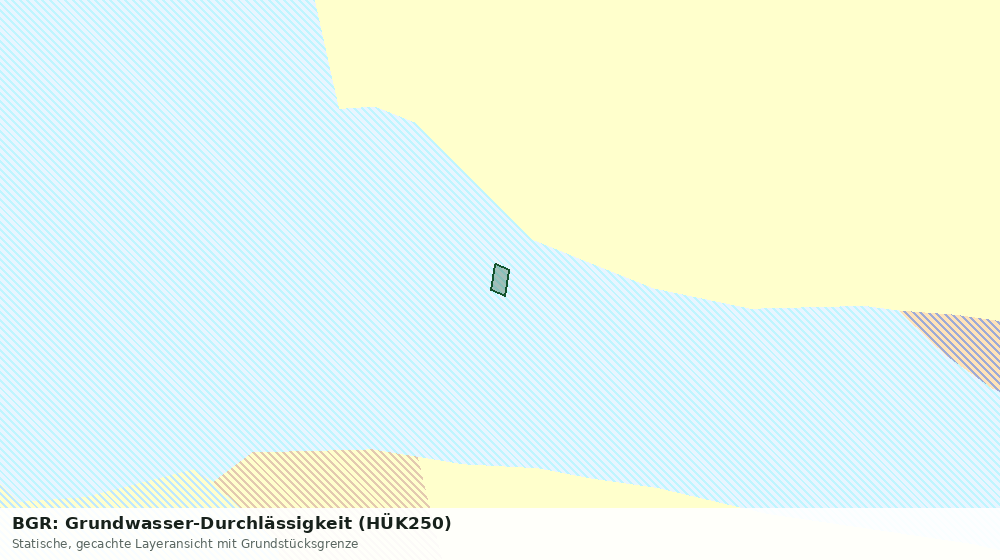 Statische Kartenansicht: BGR: Grundwasser-Durchlässigkeit (HÜK250)