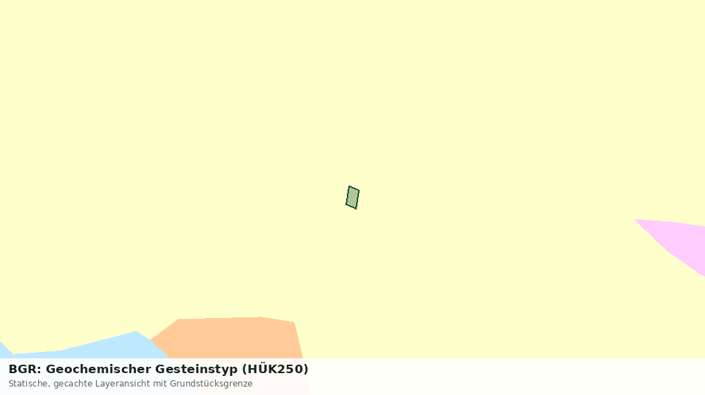 Statische Kartenansicht: BGR: Geochemischer Gesteinstyp (HÜK250)
