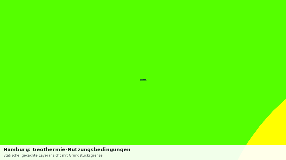 Statische Kartenansicht: Hamburg: Geothermie-Nutzungsbedingungen