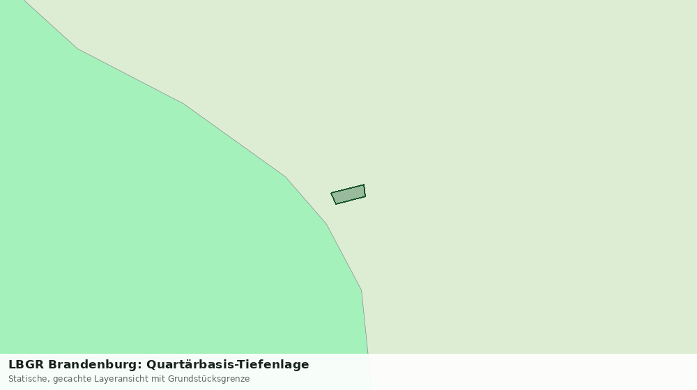 Statische Kartenansicht: LBGR Brandenburg: Quartärbasis-Tiefenlage