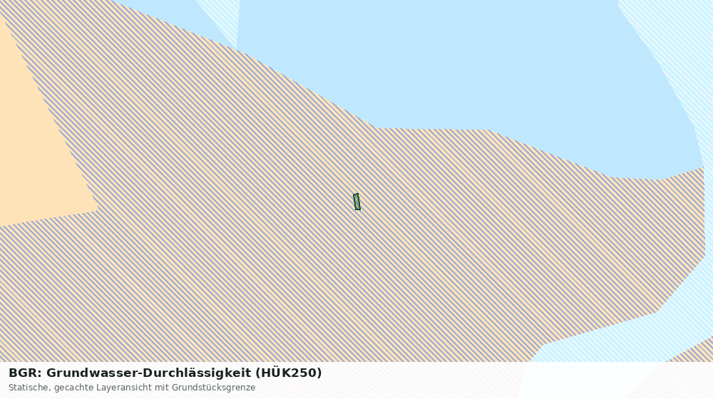 Statische Kartenansicht: BGR: Grundwasser-Durchlässigkeit (HÜK250)