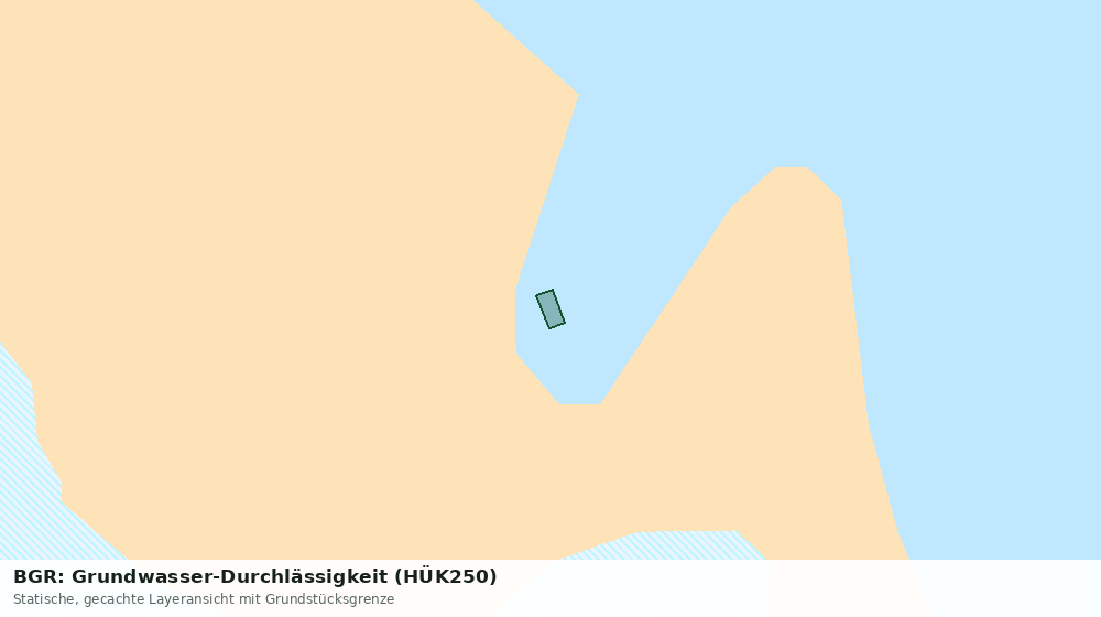 Statische Kartenansicht: BGR: Grundwasser-Durchlässigkeit (HÜK250)