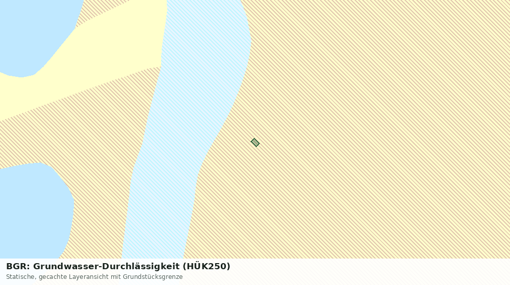 Statische Kartenansicht: BGR: Grundwasser-Durchlässigkeit (HÜK250)
