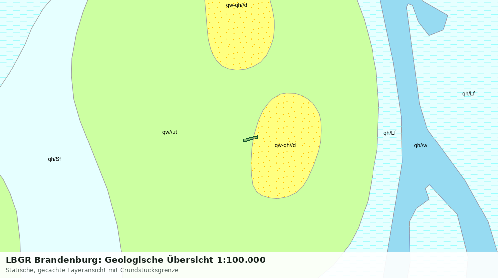 Statische Kartenansicht: LBGR Brandenburg: Geologische Übersicht 1:100.000