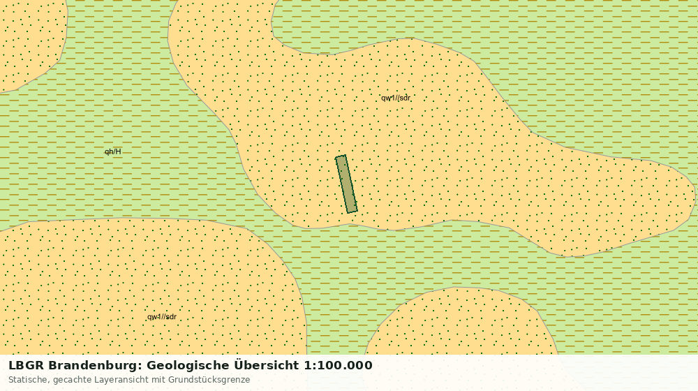 Statische Kartenansicht: LBGR Brandenburg: Geologische Übersicht 1:100.000