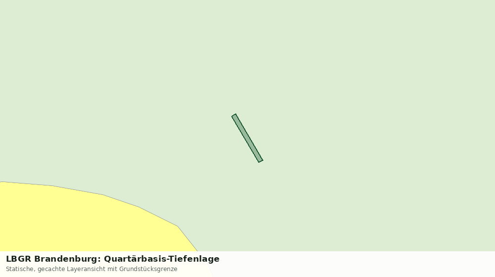 Statische Kartenansicht: LBGR Brandenburg: Quartärbasis-Tiefenlage