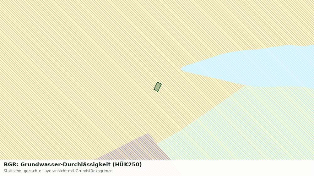 Statische Kartenansicht: BGR: Grundwasser-Durchlässigkeit (HÜK250)