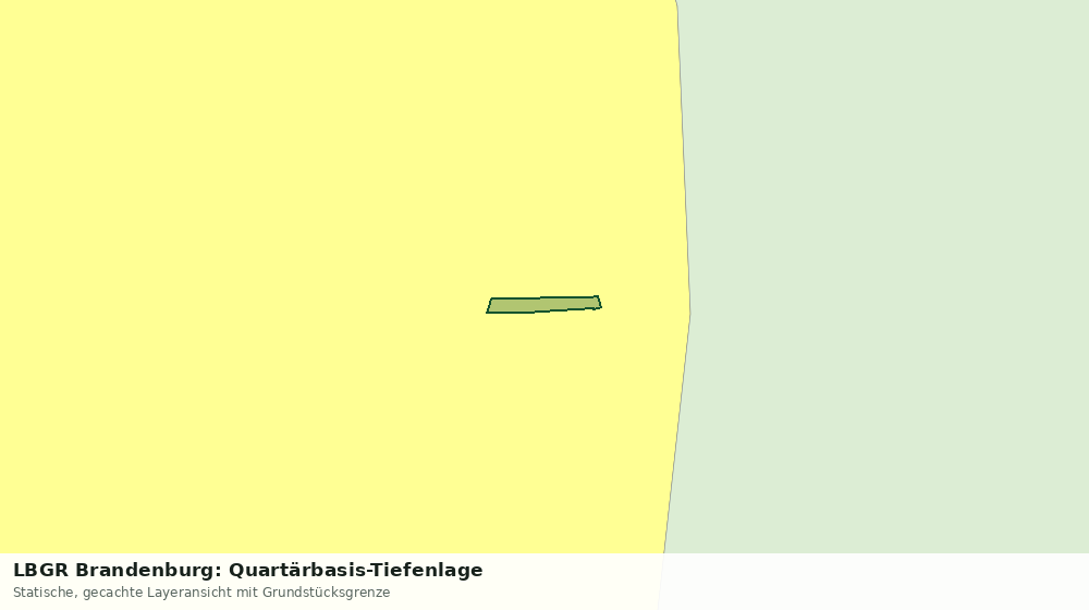 Statische Kartenansicht: LBGR Brandenburg: Quartärbasis-Tiefenlage