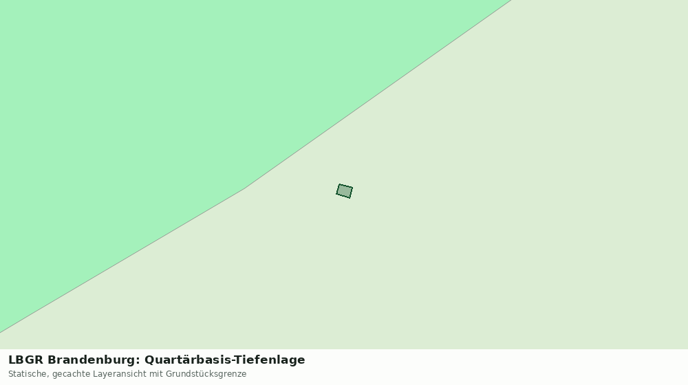 Statische Kartenansicht: LBGR Brandenburg: Quartärbasis-Tiefenlage