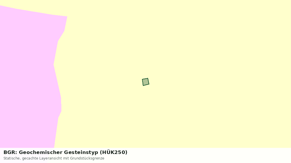 Statische Kartenansicht: BGR: Geochemischer Gesteinstyp (HÜK250)