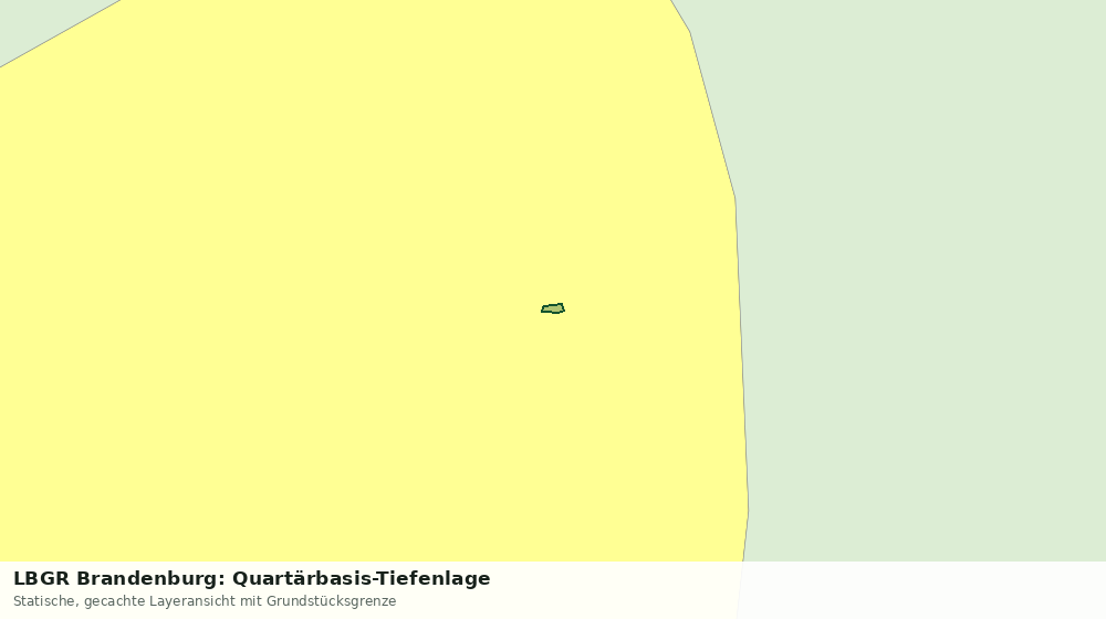 Statische Kartenansicht: LBGR Brandenburg: Quartärbasis-Tiefenlage