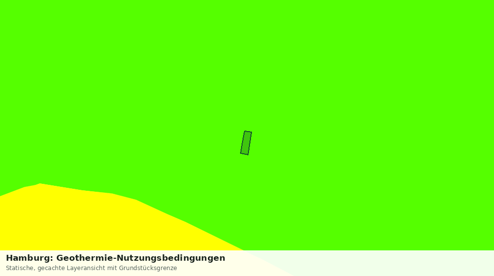Statische Kartenansicht: Hamburg: Geothermie-Nutzungsbedingungen