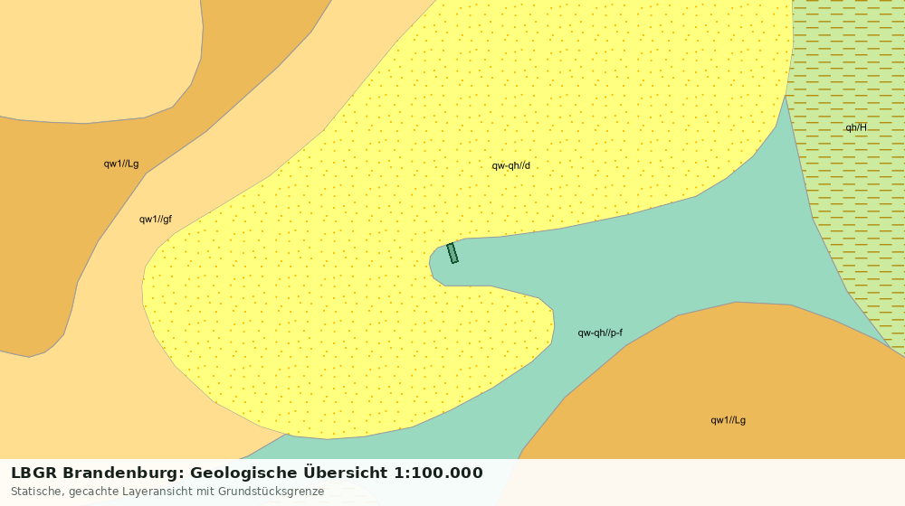 Statische Kartenansicht: LBGR Brandenburg: Geologische Übersicht 1:100.000