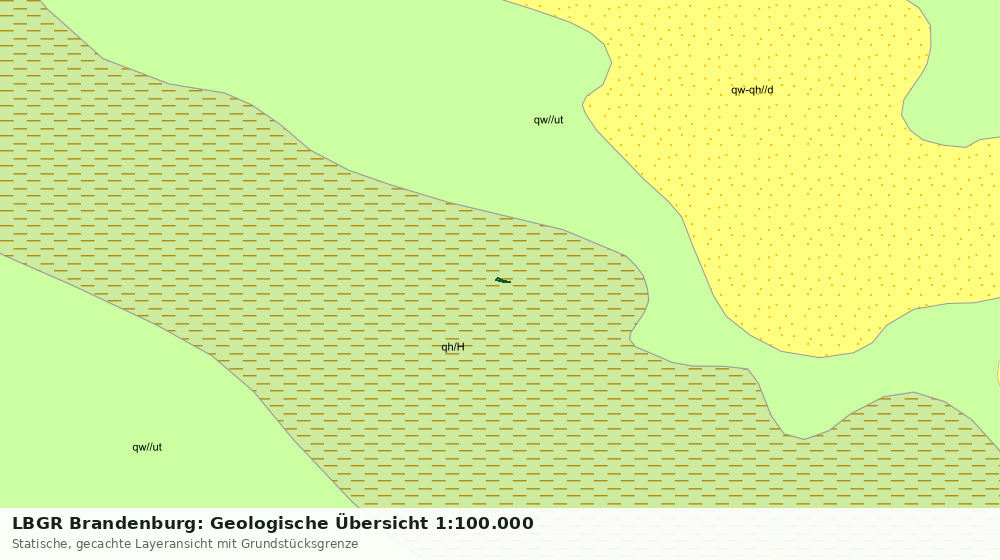 Statische Kartenansicht: LBGR Brandenburg: Geologische Übersicht 1:100.000