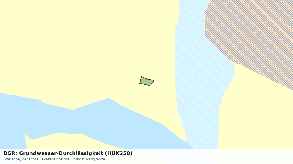 Statische Kartenansicht: BGR: Grundwasser-Durchlässigkeit (HÜK250)