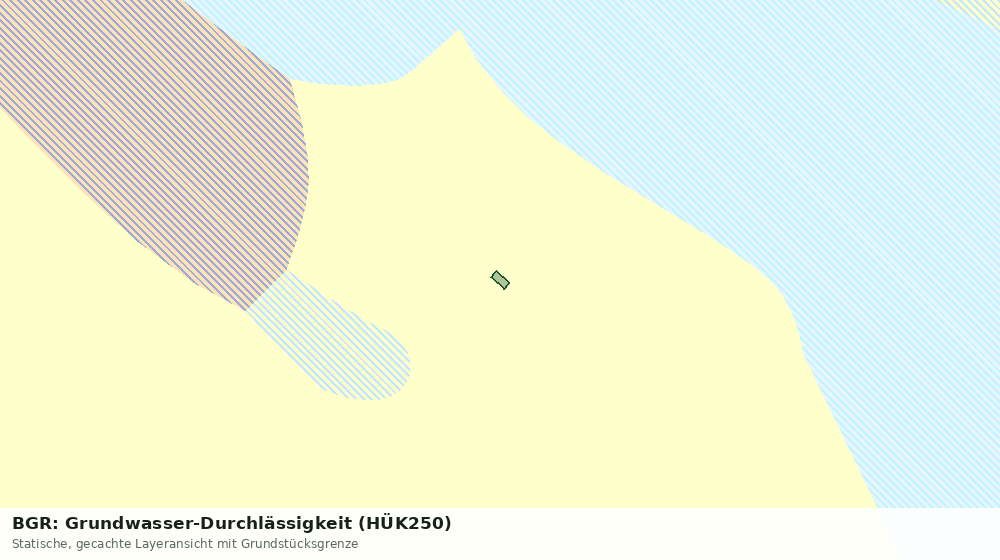 Statische Kartenansicht: BGR: Grundwasser-Durchlässigkeit (HÜK250)