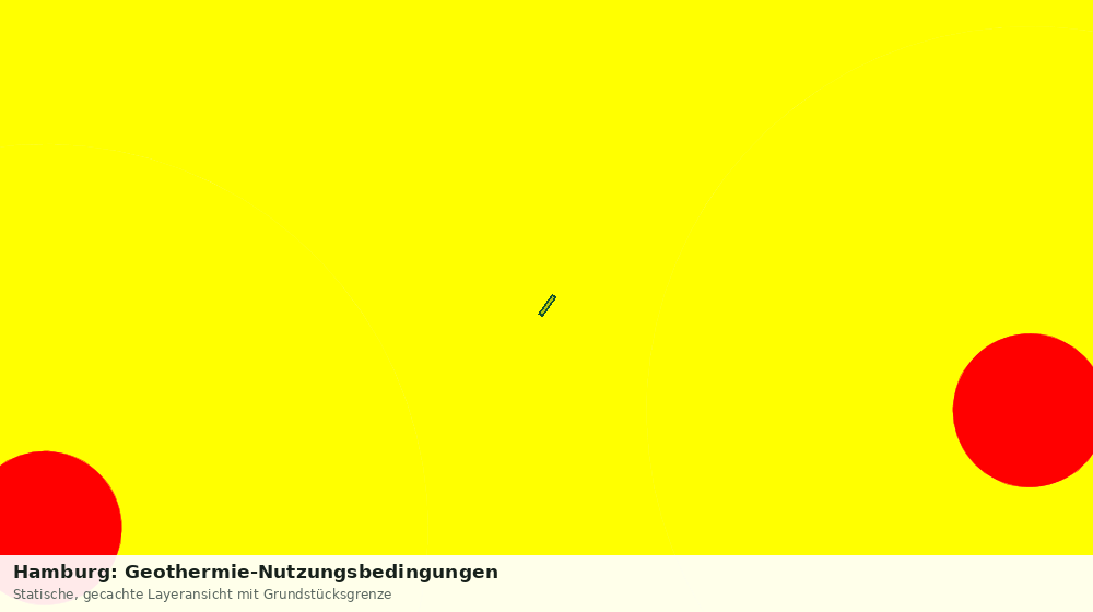 Statische Kartenansicht: Hamburg: Geothermie-Nutzungsbedingungen