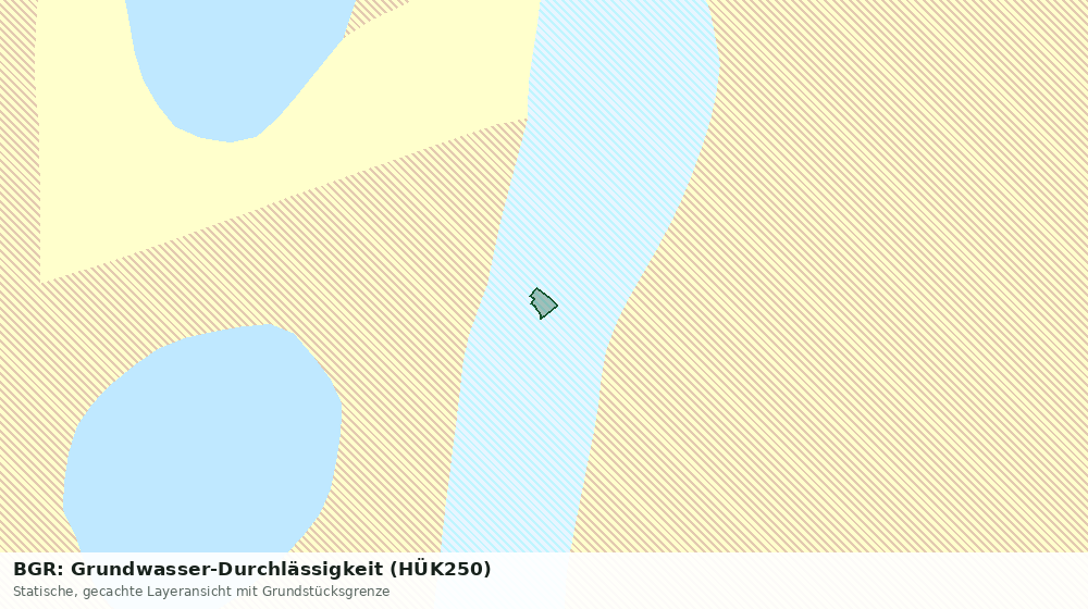 Statische Kartenansicht: BGR: Grundwasser-Durchlässigkeit (HÜK250)