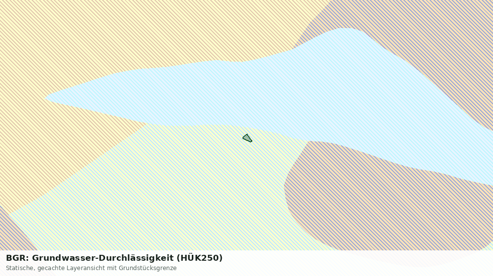 Statische Kartenansicht: BGR: Grundwasser-Durchlässigkeit (HÜK250)