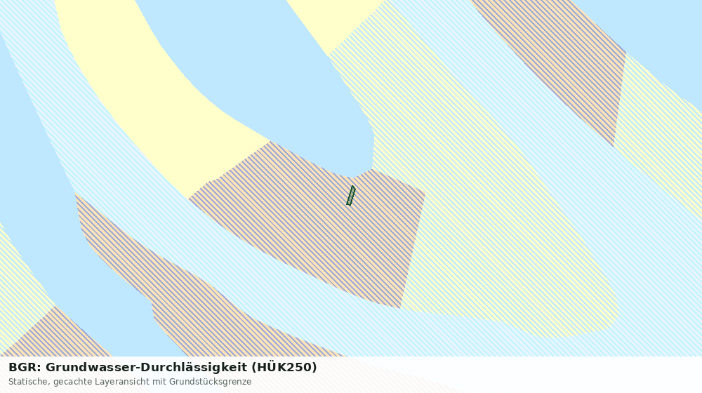 Statische Kartenansicht: BGR: Grundwasser-Durchlässigkeit (HÜK250)