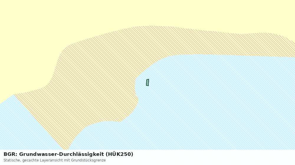 Statische Kartenansicht: BGR: Grundwasser-Durchlässigkeit (HÜK250)