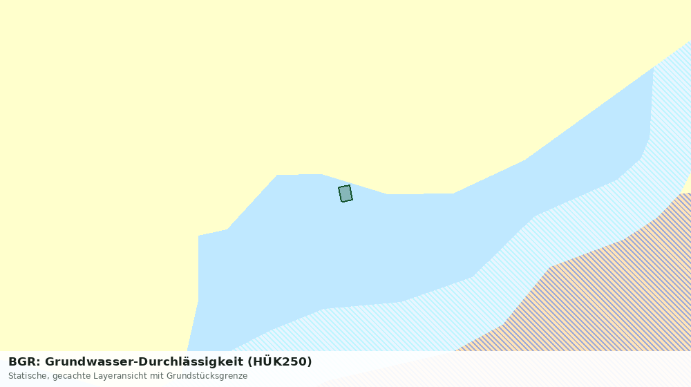 Statische Kartenansicht: BGR: Grundwasser-Durchlässigkeit (HÜK250)