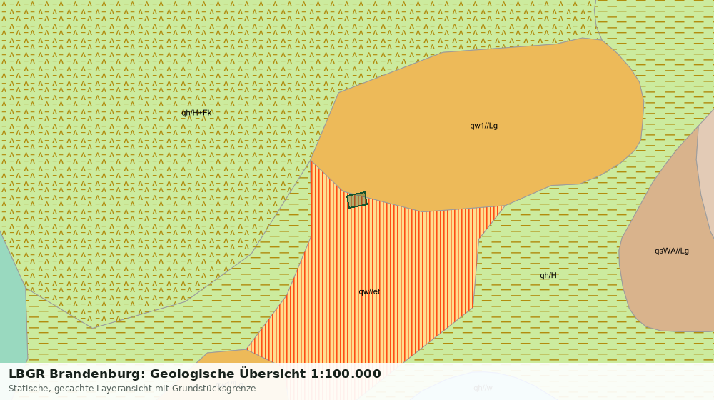 Statische Kartenansicht: LBGR Brandenburg: Geologische Übersicht 1:100.000