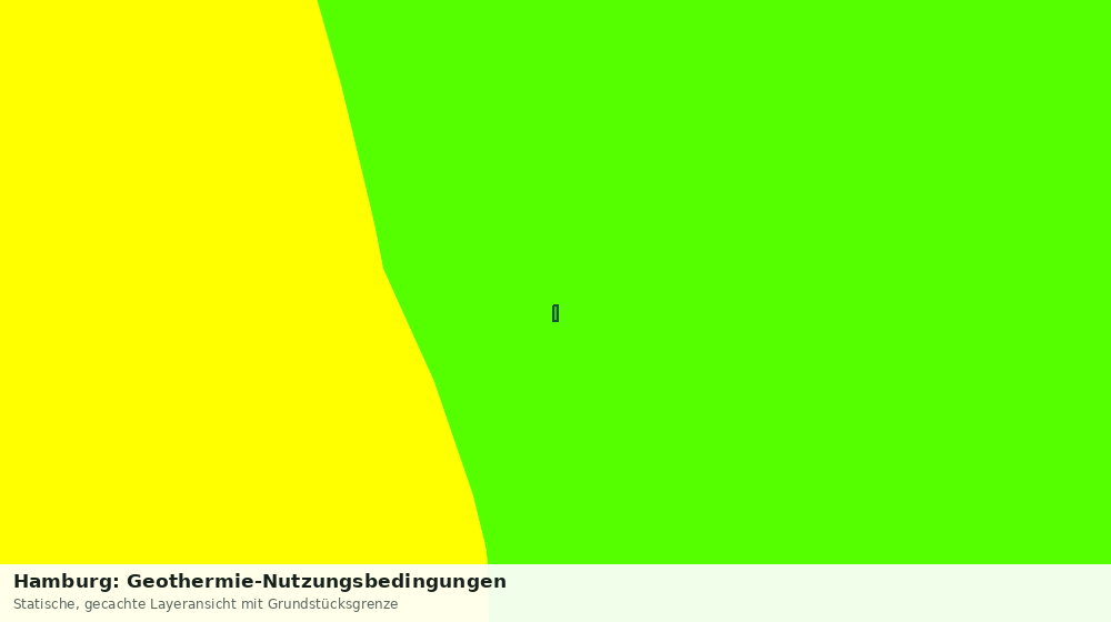 Statische Kartenansicht: Hamburg: Geothermie-Nutzungsbedingungen