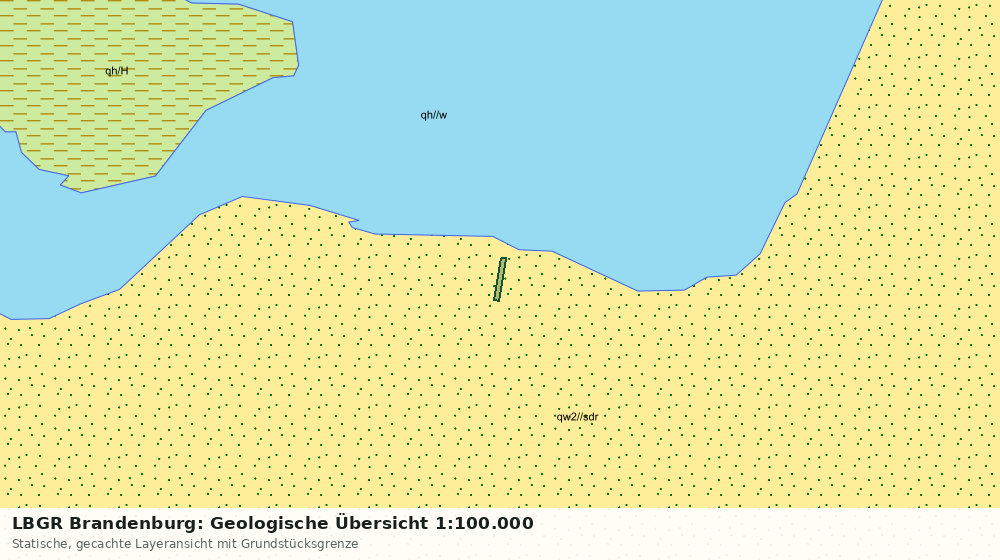 Statische Kartenansicht: LBGR Brandenburg: Geologische Übersicht 1:100.000