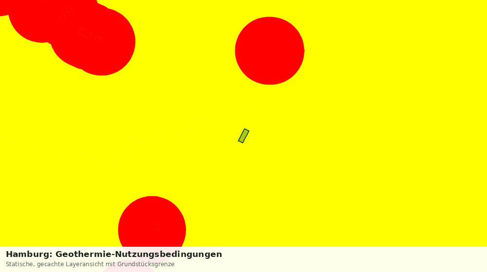 Statische Kartenansicht: Hamburg: Geothermie-Nutzungsbedingungen