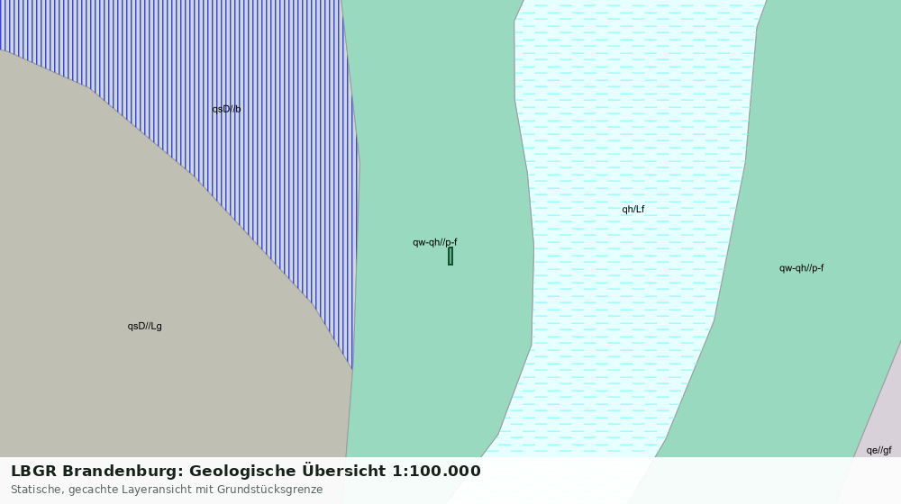 Statische Kartenansicht: LBGR Brandenburg: Geologische Übersicht 1:100.000