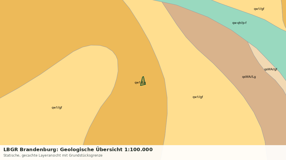 Statische Kartenansicht: LBGR Brandenburg: Geologische Übersicht 1:100.000