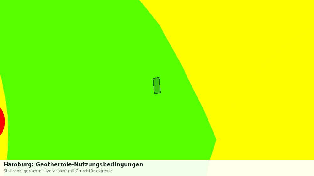 Statische Kartenansicht: Hamburg: Geothermie-Nutzungsbedingungen