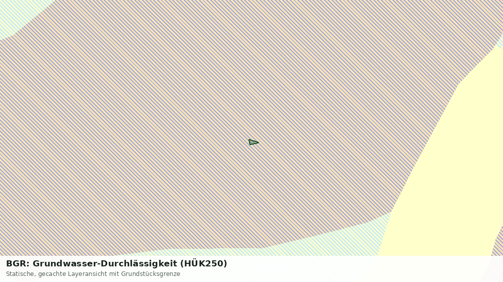Statische Kartenansicht: BGR: Grundwasser-Durchlässigkeit (HÜK250)