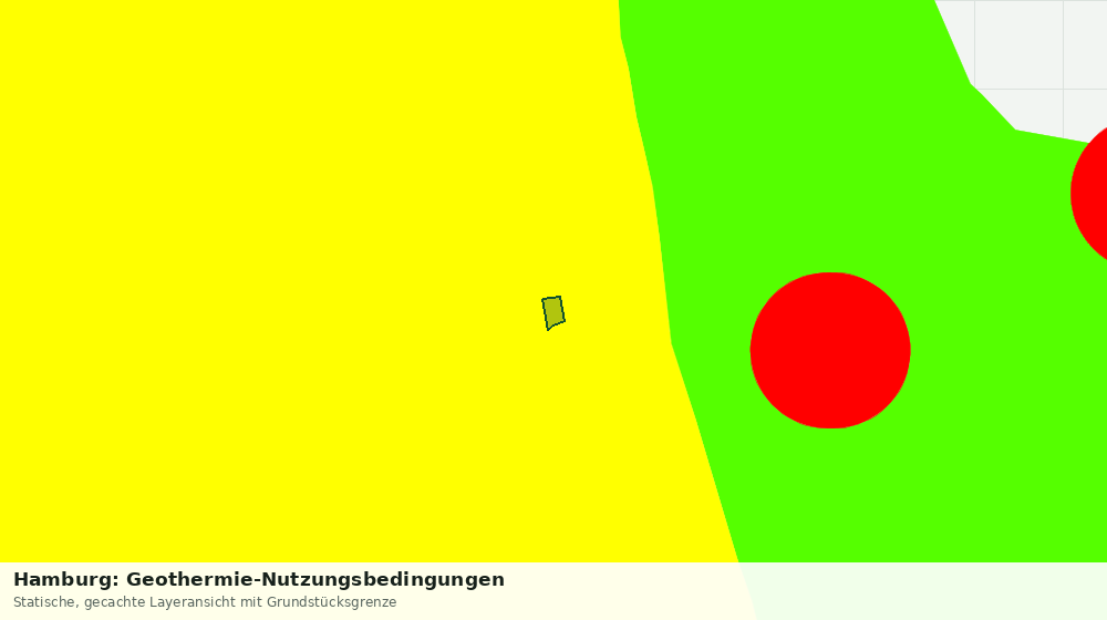 Statische Kartenansicht: Hamburg: Geothermie-Nutzungsbedingungen