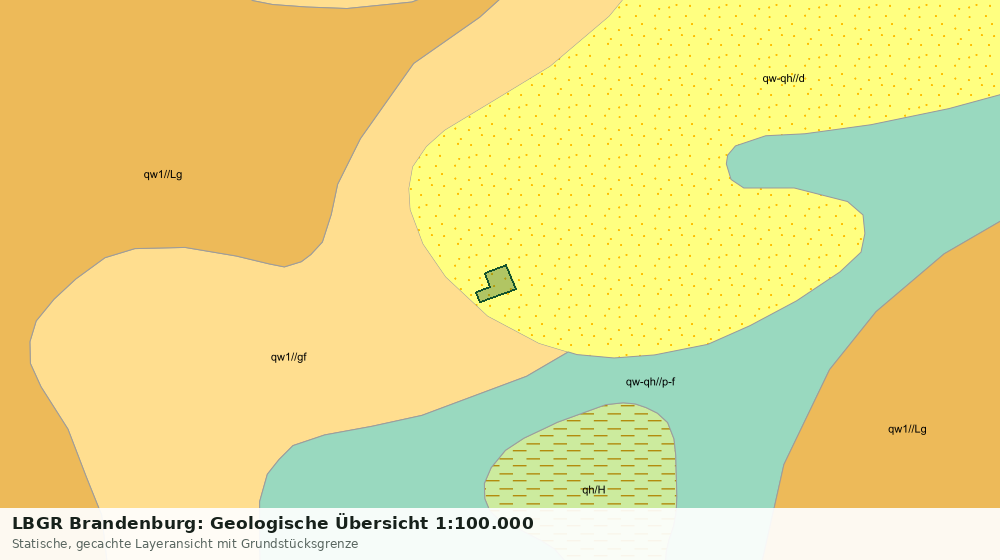 Statische Kartenansicht: LBGR Brandenburg: Geologische Übersicht 1:100.000