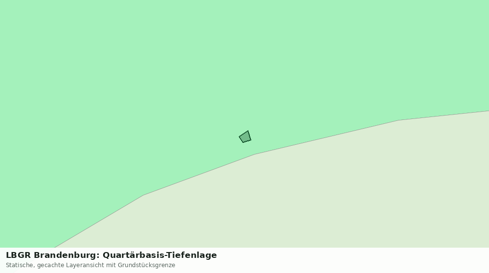 Statische Kartenansicht: LBGR Brandenburg: Quartärbasis-Tiefenlage