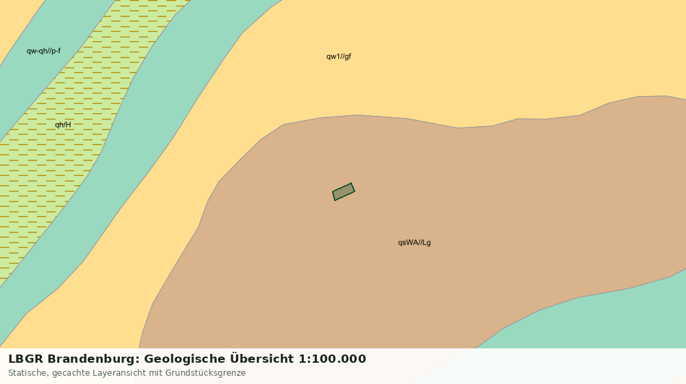 Statische Kartenansicht: LBGR Brandenburg: Geologische Übersicht 1:100.000
