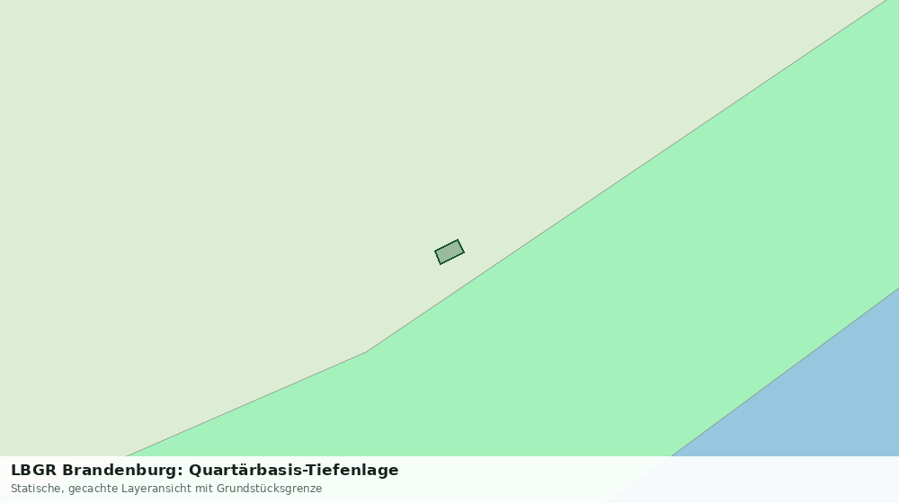 Statische Kartenansicht: LBGR Brandenburg: Quartärbasis-Tiefenlage