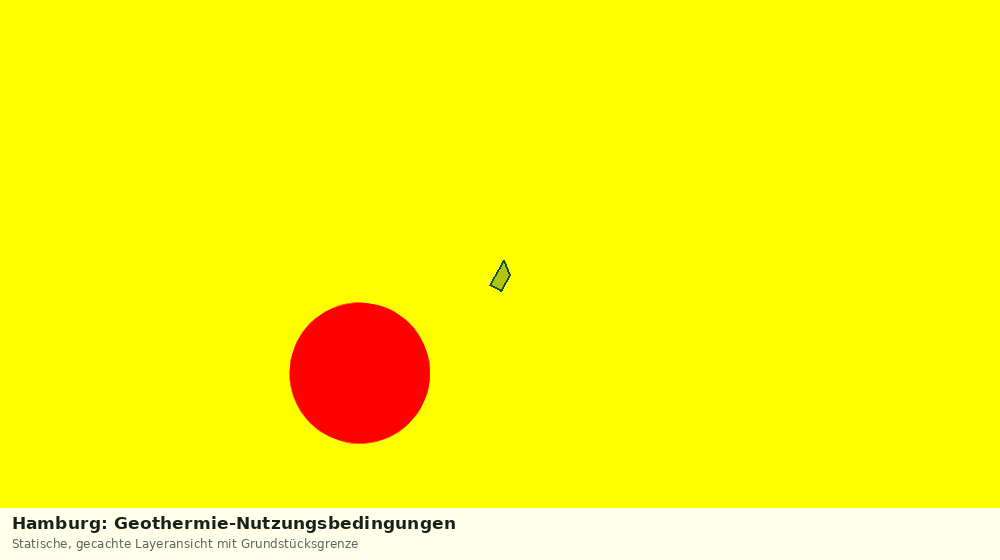 Statische Kartenansicht: Hamburg: Geothermie-Nutzungsbedingungen