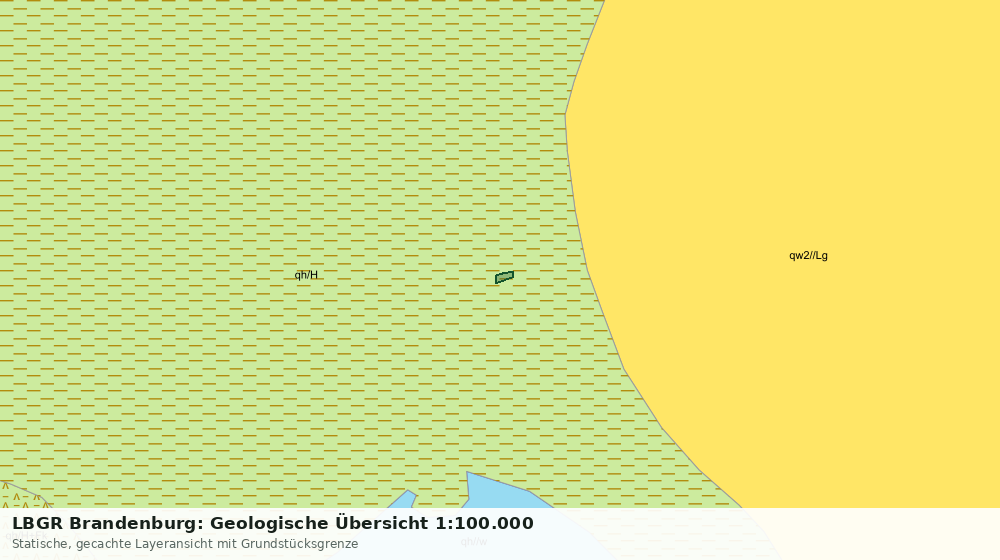 Statische Kartenansicht: LBGR Brandenburg: Geologische Übersicht 1:100.000