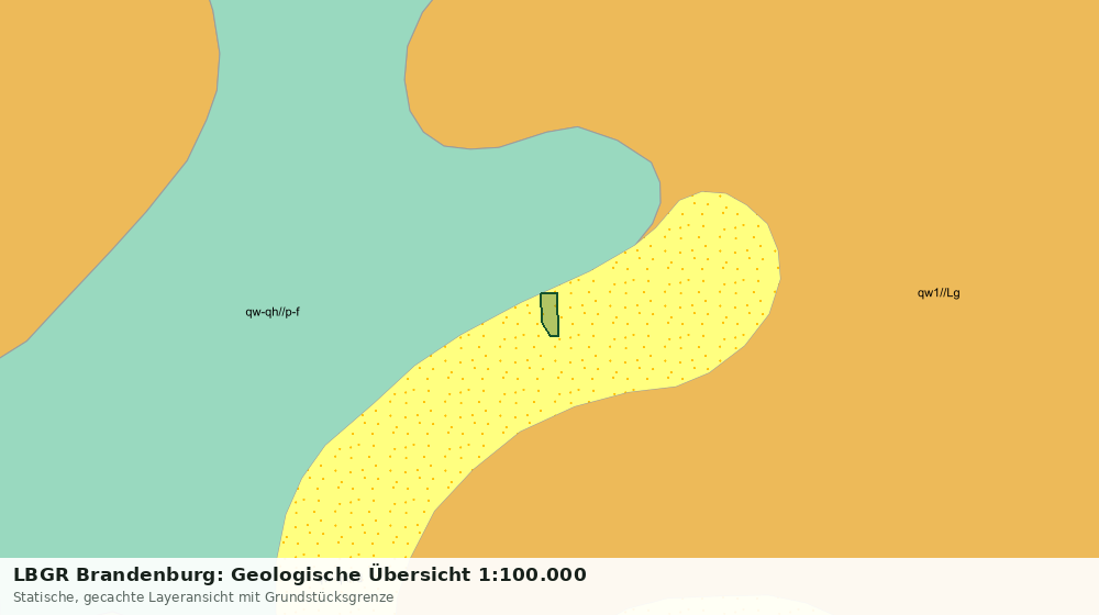 Statische Kartenansicht: LBGR Brandenburg: Geologische Übersicht 1:100.000