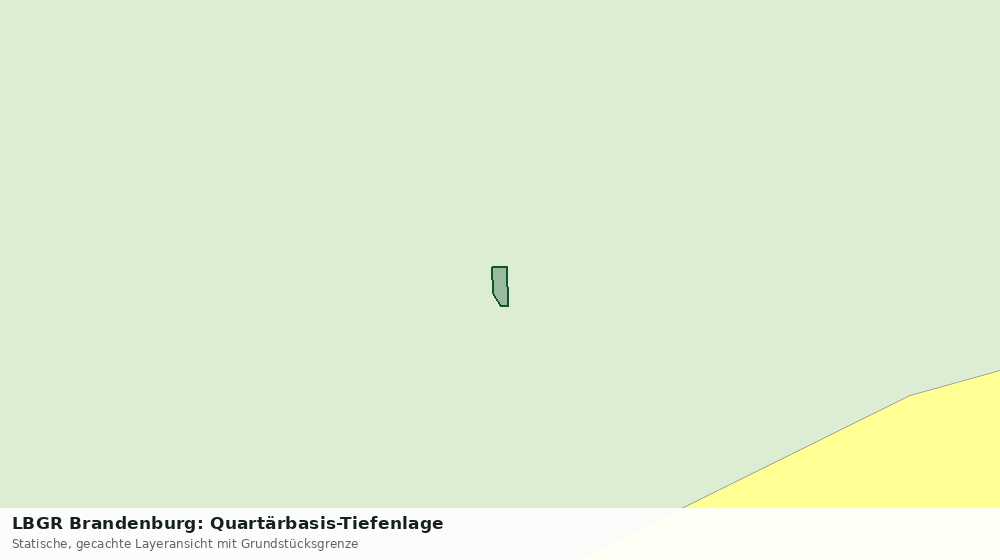 Statische Kartenansicht: LBGR Brandenburg: Quartärbasis-Tiefenlage