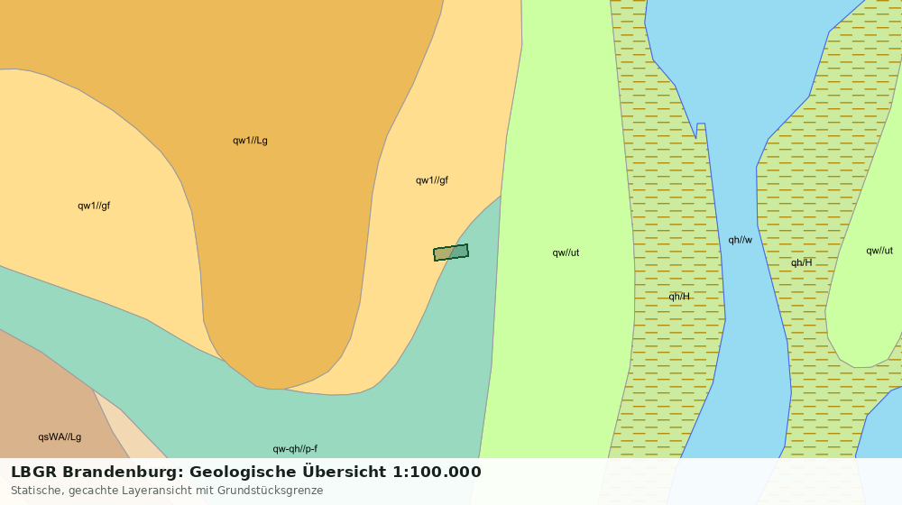 Statische Kartenansicht: LBGR Brandenburg: Geologische Übersicht 1:100.000